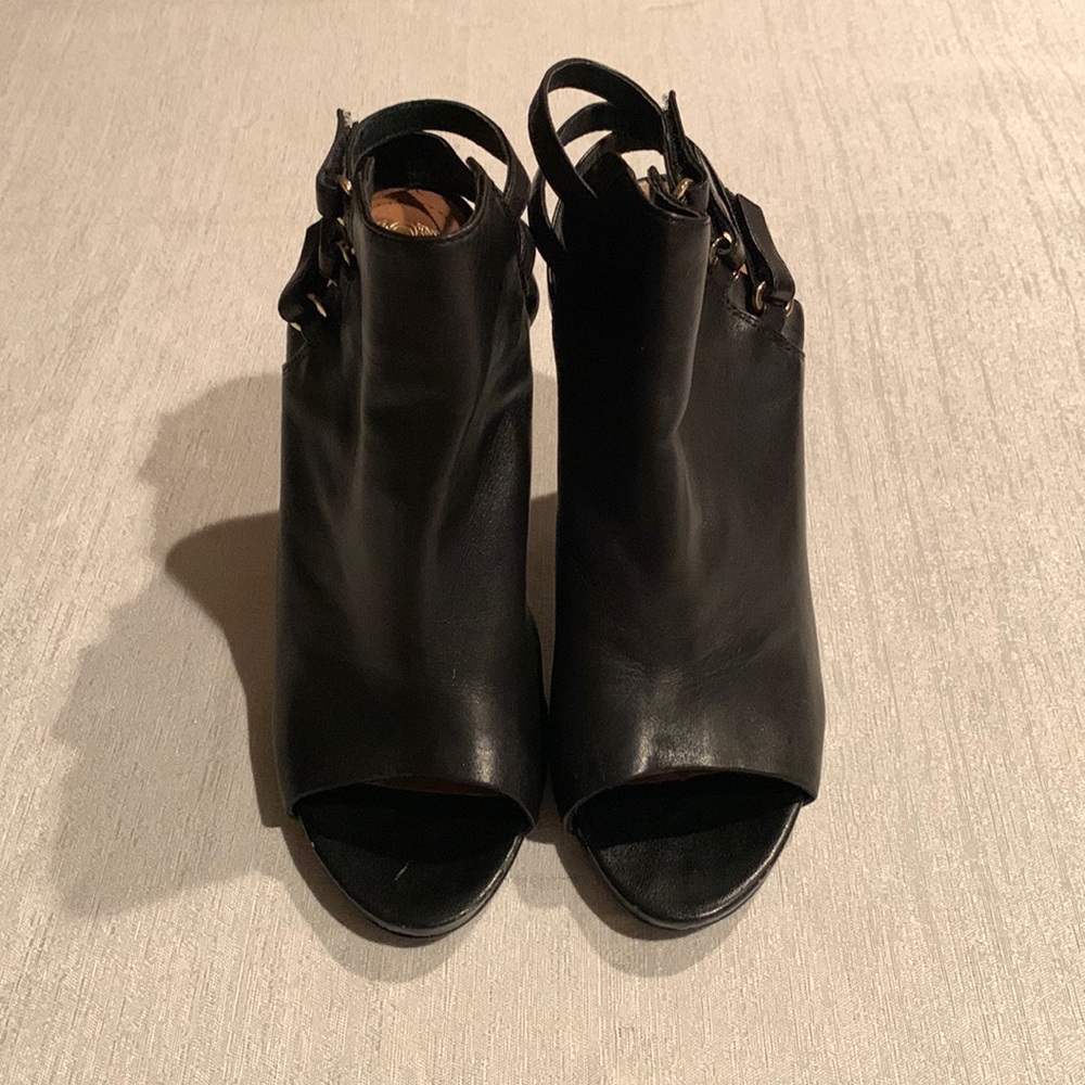 Vince Camuto Cut Out Open-Toed Ankle Heels